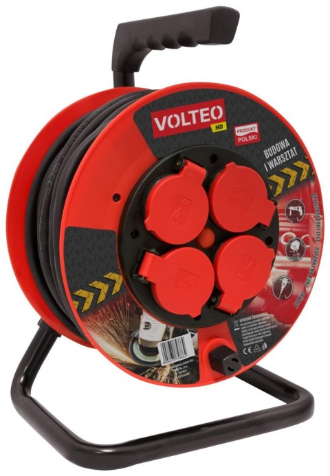 PRZEDŁUŻACZ HEAVY DUTY NA BĘBNIE 40M PRZEWÓD H05RR-F 3*2,5MM PRZEDŁUŻACZ HEAVY DUTY NA BĘBNIE 40M PRZEWÓD H05RR-F 3*2,5MM