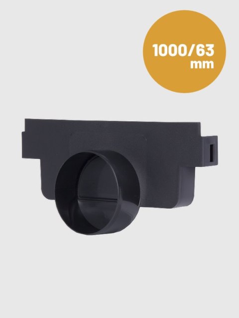 SYSTEM 1000*63 ZAŚLEPKA LEWA - ODPŁYW SYSTEM 1000*63 ZAŚLEPKA LEWA - ODPŁYW