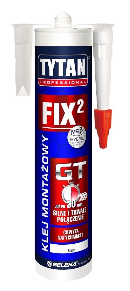KLEJ MONTAŻOWY FIX2 GT 290ML BIAŁY KLEJ MONTAŻOWY FIX2 GT 290ML BIAŁY