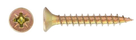WKRĘT DO DREWNA OCYNK ŻÓŁTY 5.0*25MM WKRĘT DO DREWNA OCYNK ŻÓŁTY 5.0*25MM