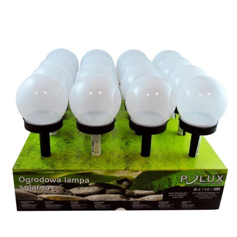 LAMPA SOLARNA 6500K LED KULA BIAŁA PLASTIK CZARNY LAMPA SOLARNA 6500K LED KULA BIAŁA PLASTIK CZARNY