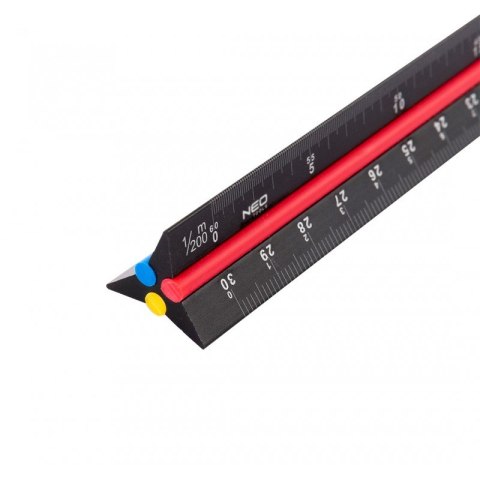 LINIJKA TRÓJKĄTNA 30CM. LINIJKA TRÓJKĄTNA 30CM.
