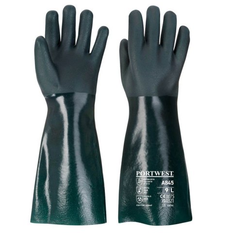 RĘKAWICE GUMOWE DWUWARSTWOWE PCV 45CM, ROZMIAR XL RĘKAWICE GUMOWE DWUWARSTWOWE PCV 45CM, ROZMIAR XL