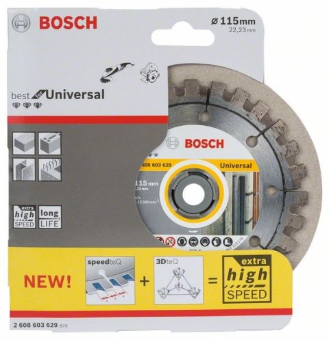 TARCZA DIAMENTOWA UNIVERSAL 115MM TARCZA DIAMENTOWA UNIVERSAL 115MM