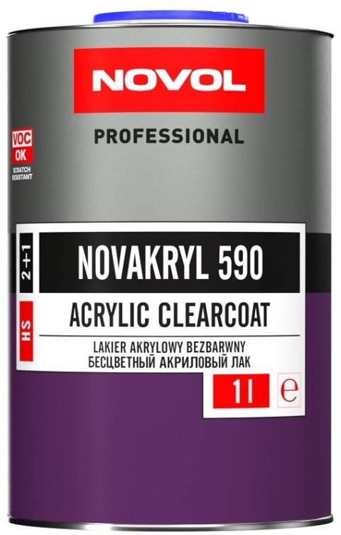 LAKIER BEZBARWNY NOVAKRYL 590 2:1 1L LAKIER BEZBARWNY NOVAKRYL 590 2:1 1L