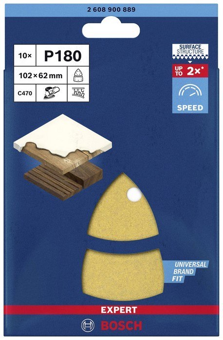 PAPIER ŚCIERNY EXPERT EXC470 102*62 G180 10PC. PAPIER ŚCIERNY EXPERT EXC470 102*62 G180 10PC.
