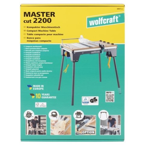 STÓŁ MASZYNOWO-ROBOCZY WOLFCRAFT MASTER CUT 2200 STÓŁ MASZYNOWO-ROBOCZY WOLFCRAFT MASTER CUT 2200