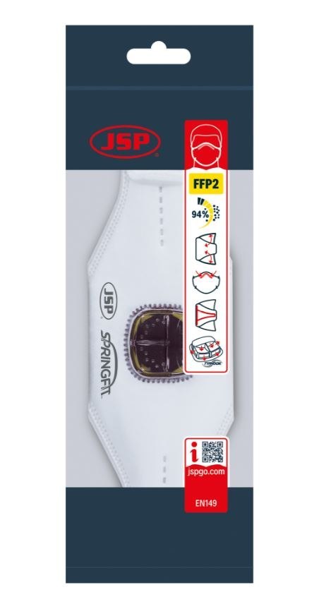 JSP MASKA PRZECIWP SPRINGFIT, ZAWOREK TYPHOONE 425ML FFP2V JSP MASKA PRZECIWP SPRINGFIT, ZAWOREK TYPHOONE 425ML FFP2V