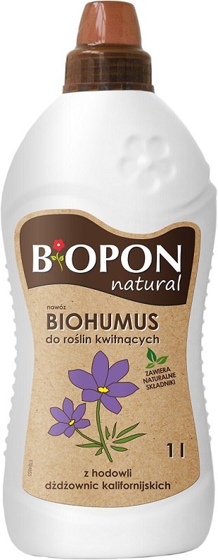 BIOHUMUS. -- DO ROŚLIN KWITNĄCYCH PŁYN 1L BIOHUMUS. -- DO ROŚLIN KWITNĄCYCH PŁYN 1L