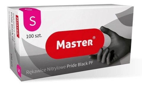 RĘKAWICE NITRYLOWE CZARNE MASTER PRIDE ROZMIAR S RĘKAWICE NITRYLOWE CZARNE MASTER PRIDE ROZMIAR S