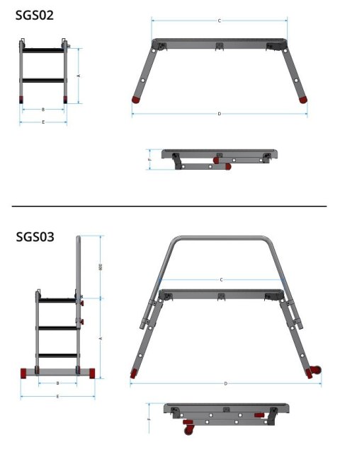 SKŁADANA PLATFORMA ROBOCZA SGS2 SKŁADANA PLATFORMA ROBOCZA SGS2