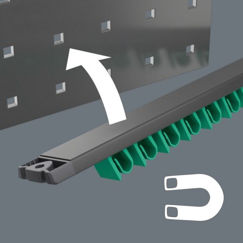 LISTWA MAGNETYCZNA 9610, NA 11 KLUCZY PŁASKICH 30*370MM LISTWA MAGNETYCZNA 9610, NA 11 KLUCZY PŁASKICH 30*370MM