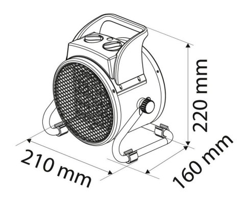 NAGRZEWNICA ELEKTRYCZNA CERAMICZNA PTC 2KW NAGRZEWNICA ELEKTRYCZNA CERAMICZNA PTC 2KW