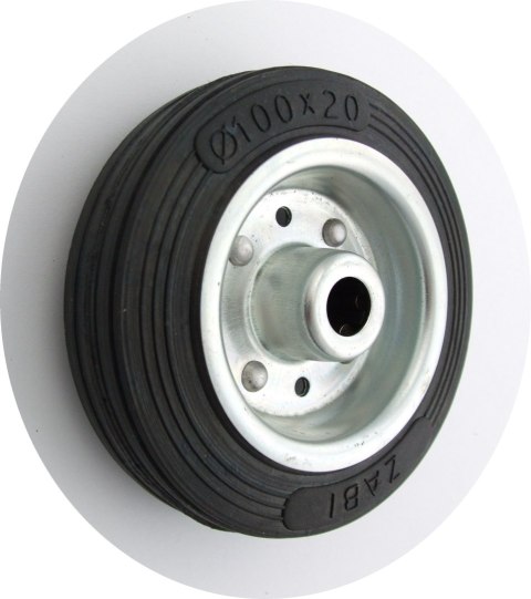 KOŁO METAL-GUMA 100MM BEZ OBUDOWY+OŚKA 11 KOŁO METAL-GUMA 100MM BEZ OBUDOWY+OŚKA 11