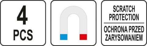 ZESTAW PÓŁEK MAGNETYCZNYCH 4SZTUKI ZESTAW PÓŁEK MAGNETYCZNYCH 4SZTUKI