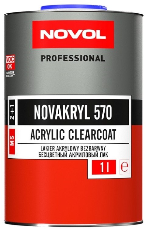 LAKIER BEZBARWNY NOVAKRYL 570 2:1 1L LAKIER BEZBARWNY NOVAKRYL 570 2:1 1L