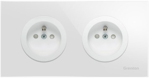 Gniadko podwójne typ F SOCKET białe Grenton GRENTON Gniadko podwójne typ F SOCKET białe Grenton GRENTON
