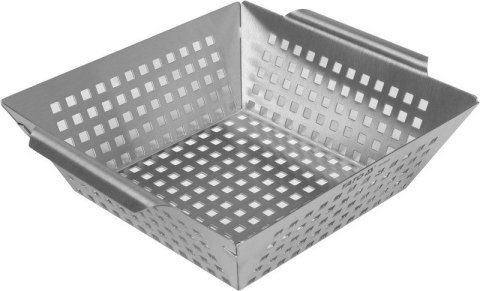 KOSZYK DO GRILLOWANIA, STAL NIERDZEWNA 26*22*7CM KOSZYK DO GRILLOWANIA, STAL NIERDZEWNA 26*22*7CM