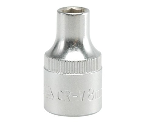 NASADKA KRÓTKA 6-KĄTNA CHROMOWANA 1/2'' 8MM NASADKA KRÓTKA 6-KĄTNA CHROMOWANA 1/2'' 8MM