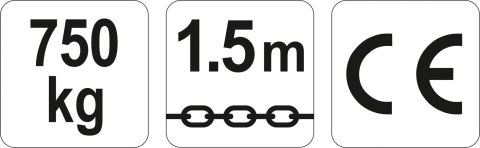 WCIĄGNIK ŁAŃCUCHOWY - DŹWIGNIOWY 0.75T WCIĄGNIK ŁAŃCUCHOWY - DŹWIGNIOWY 0.75T