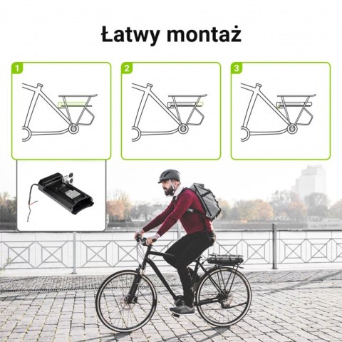 Green Cell - Bateria do roweru elektrycznego E-Bike z ładowarką 36V 12Ah 432Wh Li-Ion 5.5x2.1mm Green Cell - Bateria do roweru elektrycznego E-Bike z ładowarką 36V 12Ah 432Wh Li-Ion 5.5x2.1mm