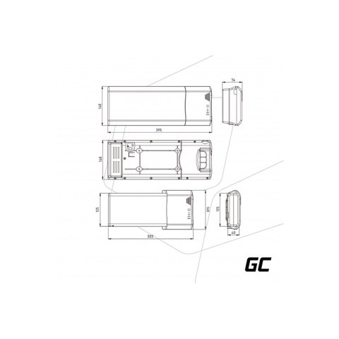 Green Cell - Bateria do roweru elektrycznego E-Bike z ładowarką 36V 12Ah 432Wh Li-Ion 5.5x2.1mm Green Cell - Bateria do roweru elektrycznego E-Bike z ładowarką 36V 12Ah 432Wh Li-Ion 5.5x2.1mm