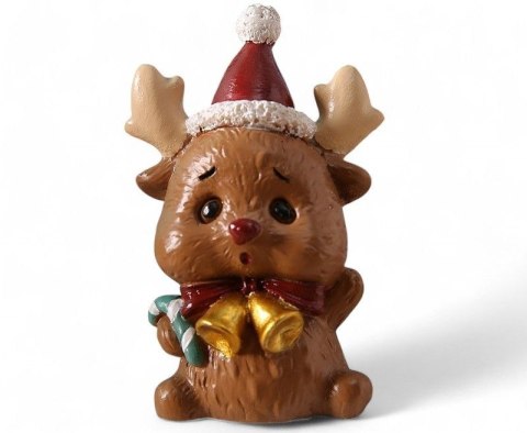 MINI ŚWIĄTECZNA FIGURKA DEKORACYJNA RENIFER DO SZOPKI NA STROIK MINI ŚWIĄTECZNA FIGURKA DEKORACYJNA RENIFER DO SZOPKI NA STROIK