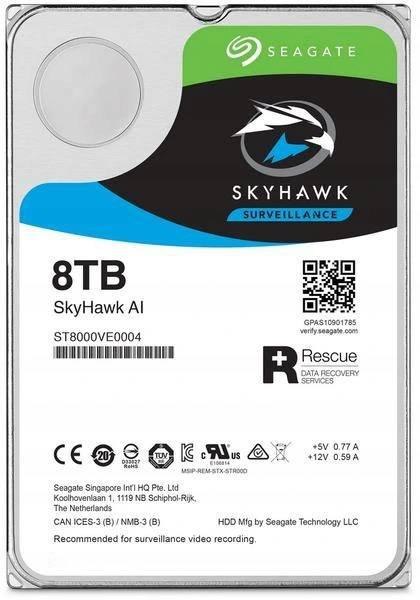 Dysk HDD Seagate SkyHawk AI ST8000VE001 8TB SEAGATE Dysk HDD Seagate SkyHawk AI ST8000VE001 8TB SEAGATE