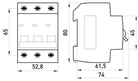 WYŁĄCZNIK NADPRĄDOWY MCB.PRO60 3P B20A 6KA WYŁĄCZNIK NADPRĄDOWY MCB.PRO60 3P B20A 6KA