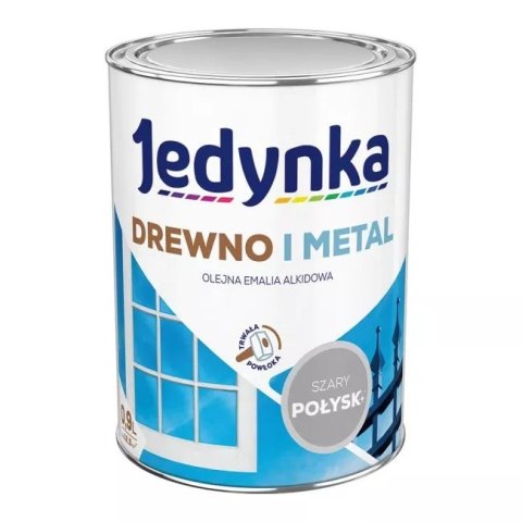 EMALIA ALKIDOWA DO DREWNA I METALU SZARA JASNA 0,9L EMALIA ALKIDOWA DO DREWNA I METALU SZARA JASNA 0,9L