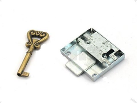 ZAMEK MEBLOWY ZMK30 NAKŁADANY Z KLUCZEM ZAMEK MEBLOWY ZMK30 NAKŁADANY Z KLUCZEM