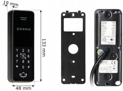 Zestaw domofon ORNO OR-DOM-BA-933/B ORNO Zestaw domofon ORNO OR-DOM-BA-933/B ORNO