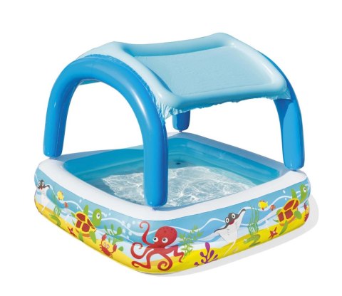 Basen Brodzik dla Dzieci Ogrodowy Dmuchany z Dachem Daszkiem Ocean 140x140 Basen Brodzik dla Dzieci Ogrodowy Dmuchany z Dachem Daszkiem Ocean 140x140
