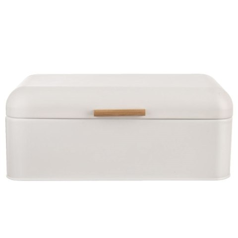 Chlebak metalowy puszka pojemnik kuchenny na chleb pieczywo biały WHITELINE 42x24x16,5 cm Chlebak metalowy puszka pojemnik kuchenny na chleb pieczywo biały WHITELINE 42x24x16,5 cm