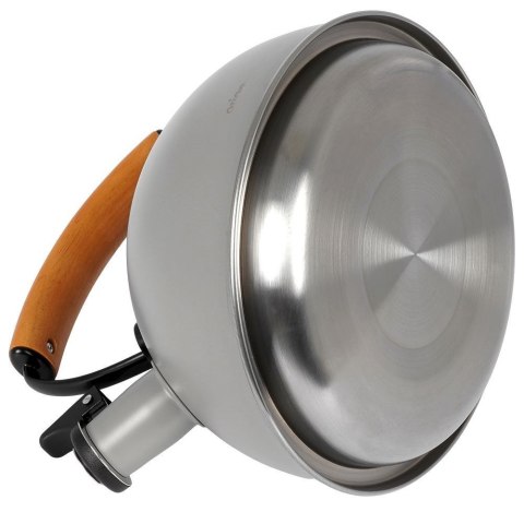 Czajnik stalowy tradycyjny z gwizdkiem gaz indukcja szary WOODEN 2,9 l Czajnik stalowy tradycyjny z gwizdkiem gaz indukcja szary WOODEN 2,9 l