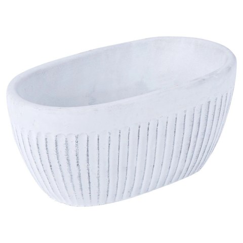 Doniczka ceramiczna biała 20x11 cm Doniczka ceramiczna biała 20x11 cm