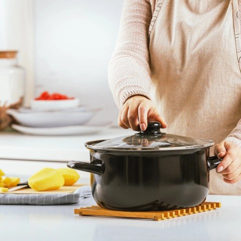 Garnek do frytek emaliowany z sitkiem i pokrywką 24,5 cm, 4 l Garnek do frytek emaliowany z sitkiem i pokrywką 24,5 cm, 4 l