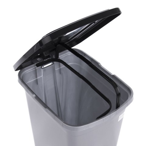 Kosz na odpady śmieci slim wąski 15 l z pokrywą Kosz na odpady śmieci slim wąski 15 l z pokrywą