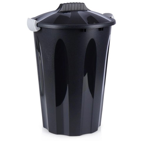 Kosz na śmieci plastikowy czarny 40 l Kosz na śmieci plastikowy czarny 40 l