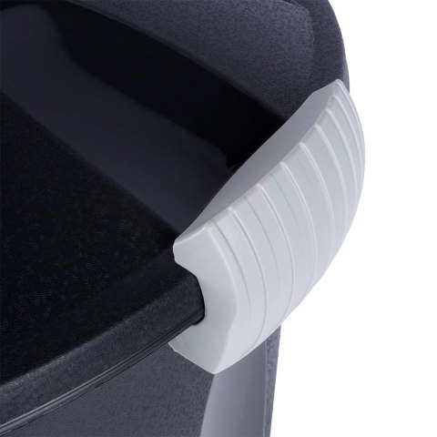 Kosz na śmieci plastikowy czarny 40 l Kosz na śmieci plastikowy czarny 40 l