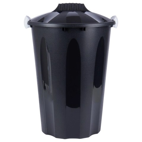 Kosz na śmieci plastikowy czarny 40 l Kosz na śmieci plastikowy czarny 40 l