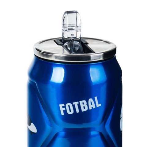 Kubek termiczny termos bidon piłka niebieski PUSZKA 500 ml Kubek termiczny termos bidon piłka niebieski PUSZKA 500 ml