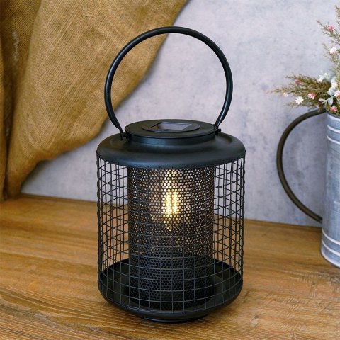 Lampa lampka ogrodowa lampion solarny 17x17x22 cm Lampa lampka ogrodowa lampion solarny 17x17x22 cm