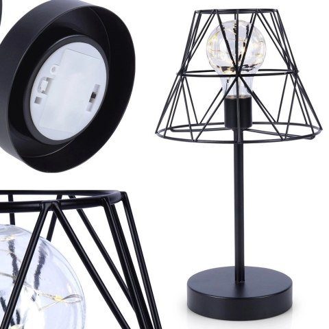 Lampa stołowa na baterię LED czarna 30,5 cm Lampa stołowa na baterię LED czarna 30,5 cm