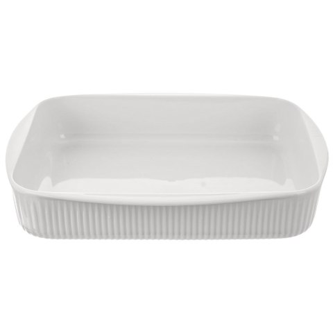 Naczynie forma do zapiekania porcelanowa biała 30,5x24,5x5,5 cm 2,2 l Naczynie forma do zapiekania porcelanowa biała 30,5x24,5x5,5 cm 2,2 l