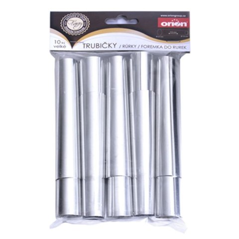 Rurki cukiernicze foremki formy do rurek 10 sztuk 10 cm Rurki cukiernicze foremki formy do rurek 10 sztuk 10 cm