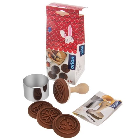 Stempel pieczątka dekorator do ciastek foremka forma wielkanocna zestaw 6 elementów Stempel pieczątka dekorator do ciastek foremka forma wielkanocna zestaw 6 elementów