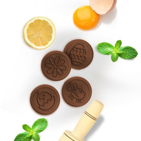 Stempel pieczątka dekorator do ciastek foremka forma wielkanocna zestaw 6 elementów Stempel pieczątka dekorator do ciastek foremka forma wielkanocna zestaw 6 elementów