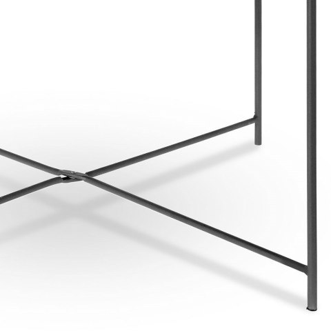 Stolik kawowy metalowy czarny okrągły 75x42 cm Stolik kawowy metalowy czarny okrągły 75x42 cm