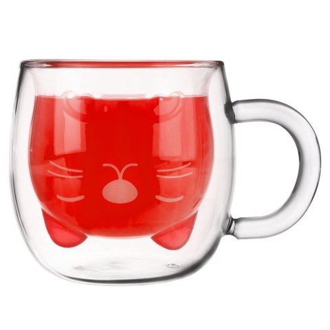 Szklanka termiczna z podwójną ścianką KOTEK 270 ml Szklanka termiczna z podwójną ścianką KOTEK 270 ml